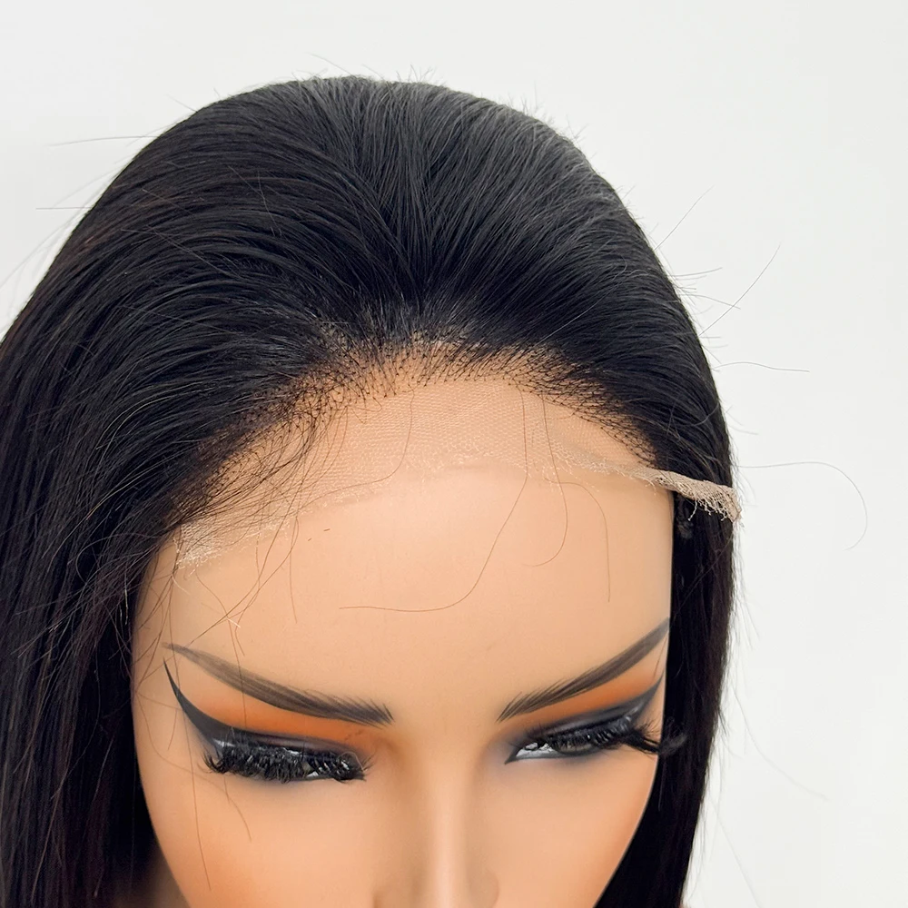 Real HD Lace 5x5 Bob Wigs 2x6 Lace Closure Wig Bone Straight 300% Density Super Double Drawn Human Hair Wig  for Black Women