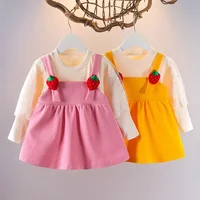 Baby Girls Clothes Cotton Long Sleeve Dress for Girls Baby Clothing 1 Year Birthday Dresses 0-3years Newborn Dress 3
