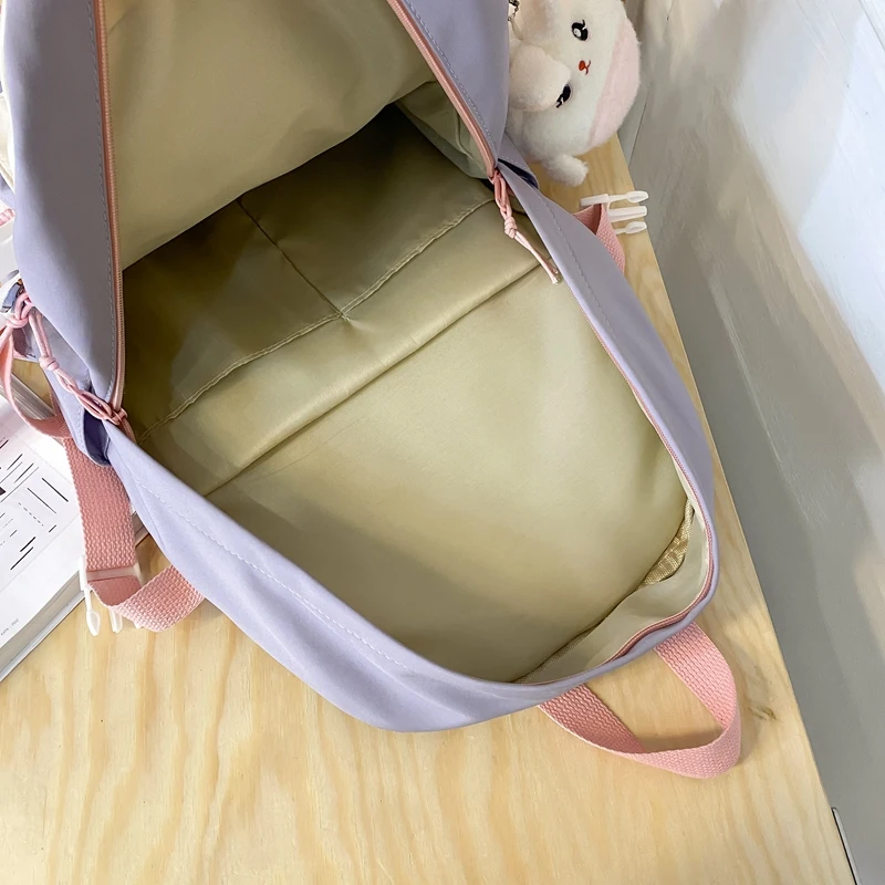 Fashion Cute Teens Bookbag Nylon Waterproof Women Backpack Travel Mochila Kawaii Schoolbag for Girls Set Bag Rucksack
