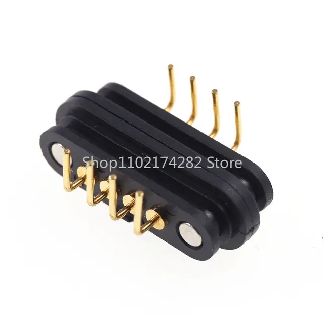 4 Tűs Mágneses Rugó Gyűszű 90 Fokos Hajlított Tű 2,5 Mm -Es Pálya Áram 2,0A 36 V