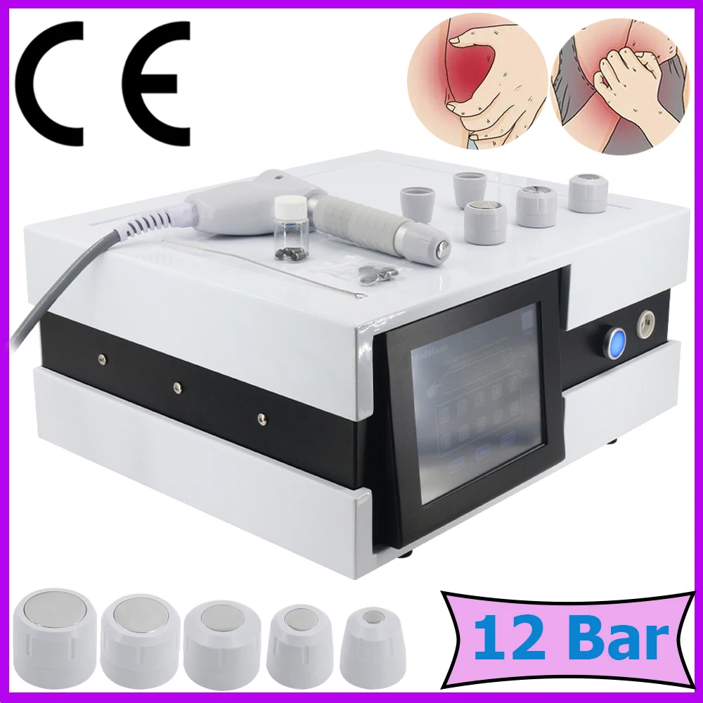 

Pneumatic Shockwave Therapy Machine Effective For ED Treatment Limbs Pain Relief Massager 12Bar Professional Shock Wave Massage