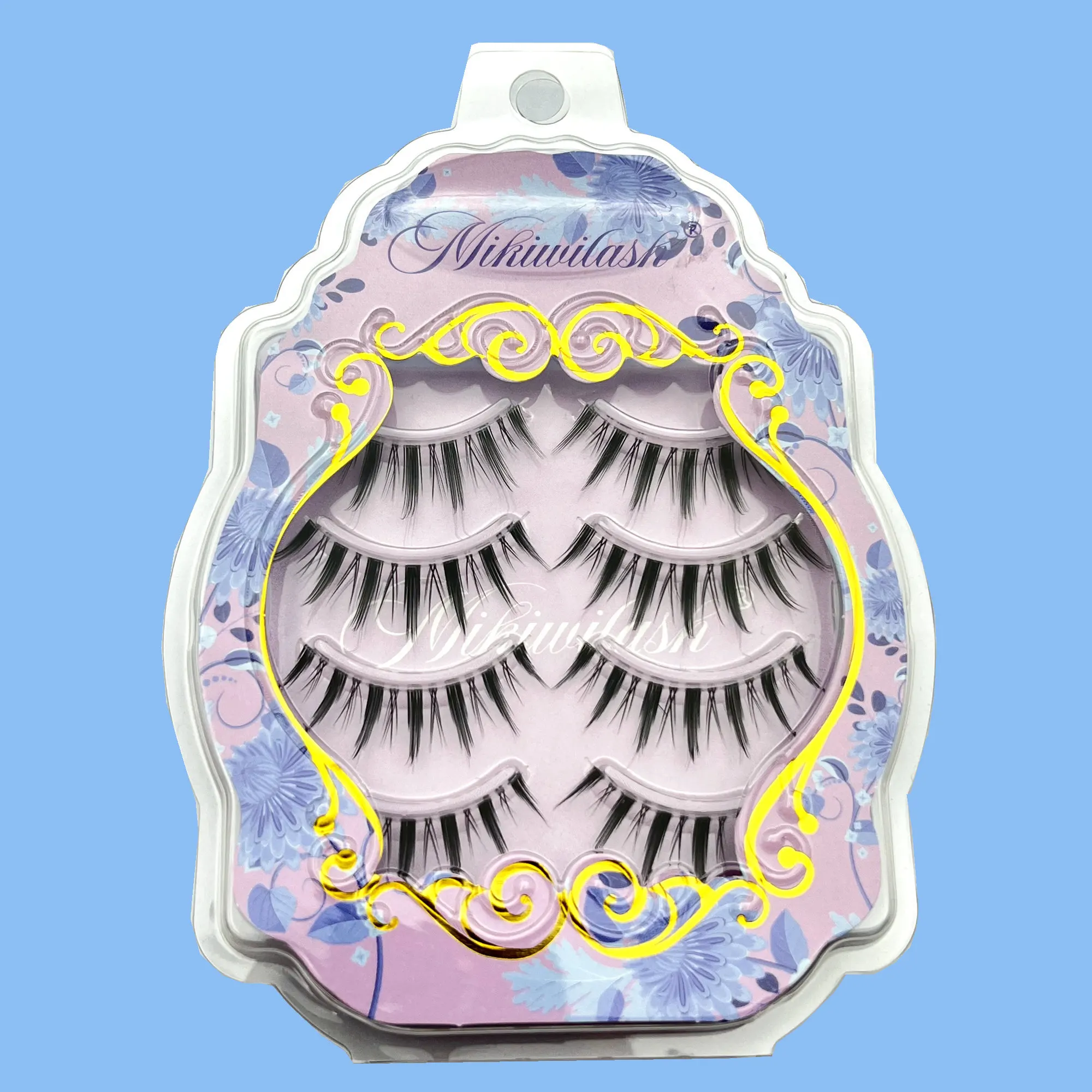 Mikiwi Manga Lashes, japanese Clear Band Multipack False Eyelashes Natural Look, Anime Strip Lashes, Wispy Lashes 2