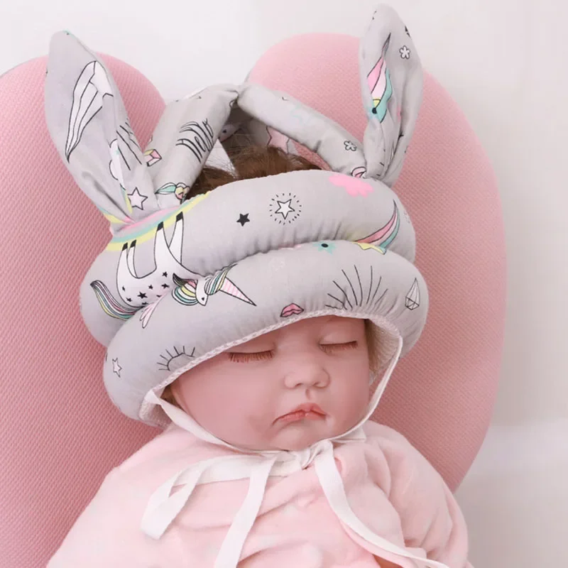 Kids Safety Helmet Baby Safety Helmet Head Protection Hat Toddler Anti-fall Pad Children Learn To Walk Crash Cap Adjustable Protective Headgear