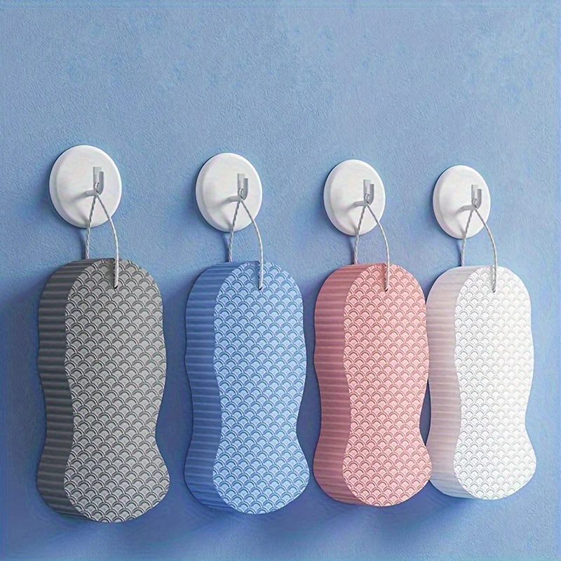 Cartoon Embossed Soft Scrubbing Sponge - Household Cleaning Tool