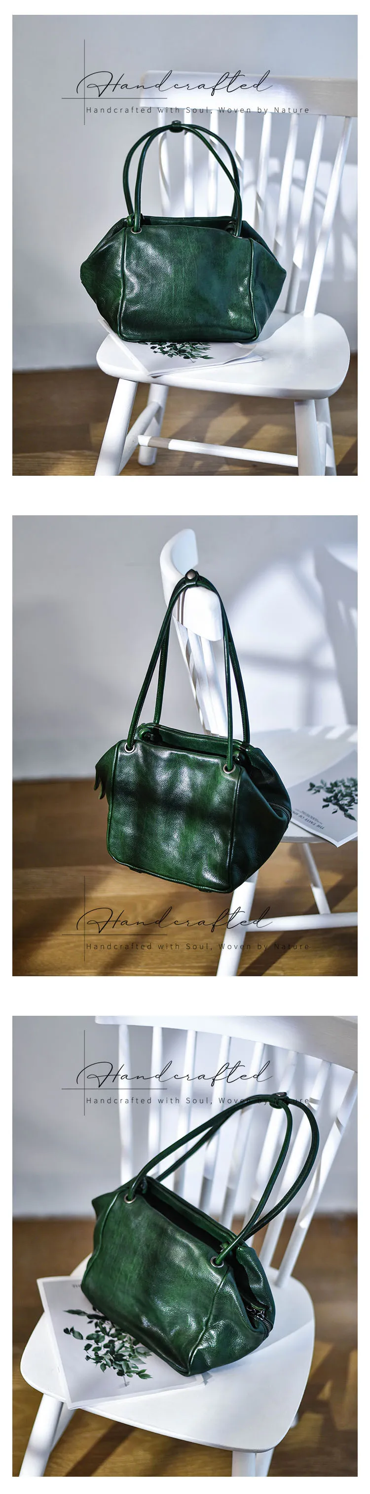 Modedesigner Luxus erste Schicht Rindsleder Damen Umhängetasche Party im Freien handgemachte weiche echtes Leder Damenhandtasche – Detail 7
