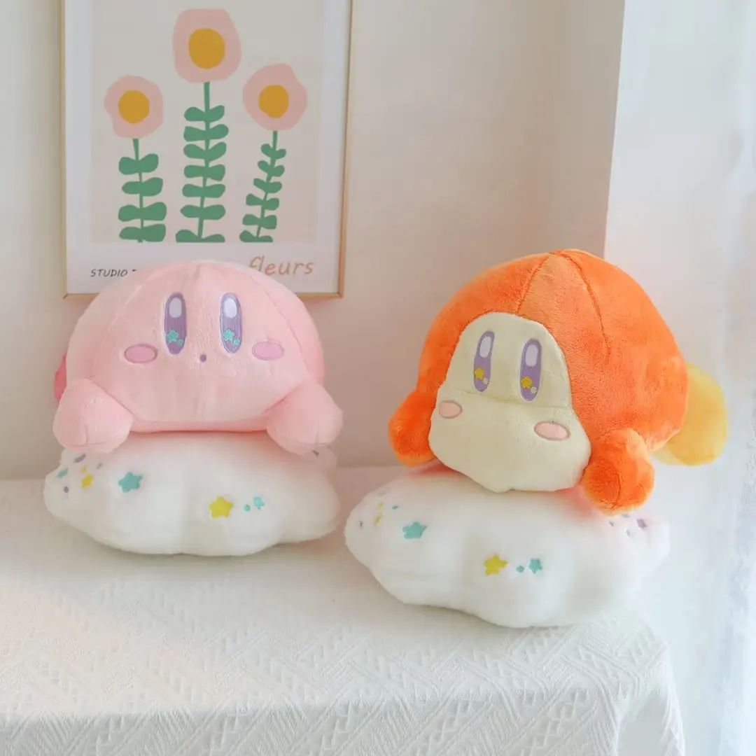 

Новинка 2023, плюшевая игрушечная кукла Kirby с милыми облаками и звездами Kabiwa Bean Rudi, подушка 2 в 1, подарок для девочек, кавайный модный тренд