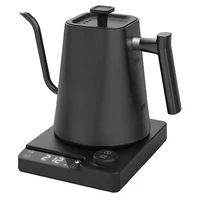 110V/220V Gooseneck Electric Kettle 1.0L Hand Brew Coffee Pot Smart Temperature Control Pot 1200W Rapid Heating Kettle Teapot 1