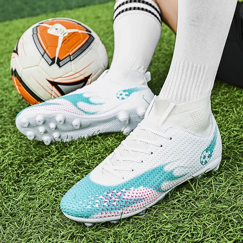 Quality Chuteira Society Football Boots C.Ronaldo Cleats Futbol Anti-Slip Fashion Soccer Shoes Futsal Training Sneaker