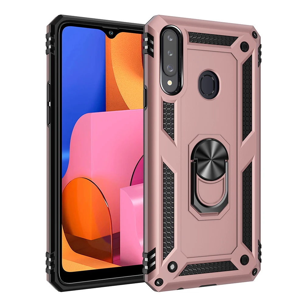 Shockproof Armor Magnetic Case with Metal Ring