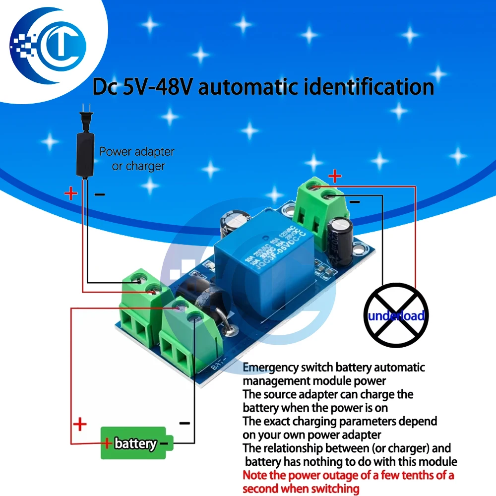 1~5PCS BS YX850 Power failure automatic switching standby battery lithium battery module 5V-48V universal emergency converter - 502