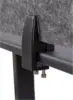 Stand Up Desk Store Refocus Raw Clamp-On Acoustic Desk Divider Mounted Privacy Panel To Reduce Noise And Visual Distractions 6