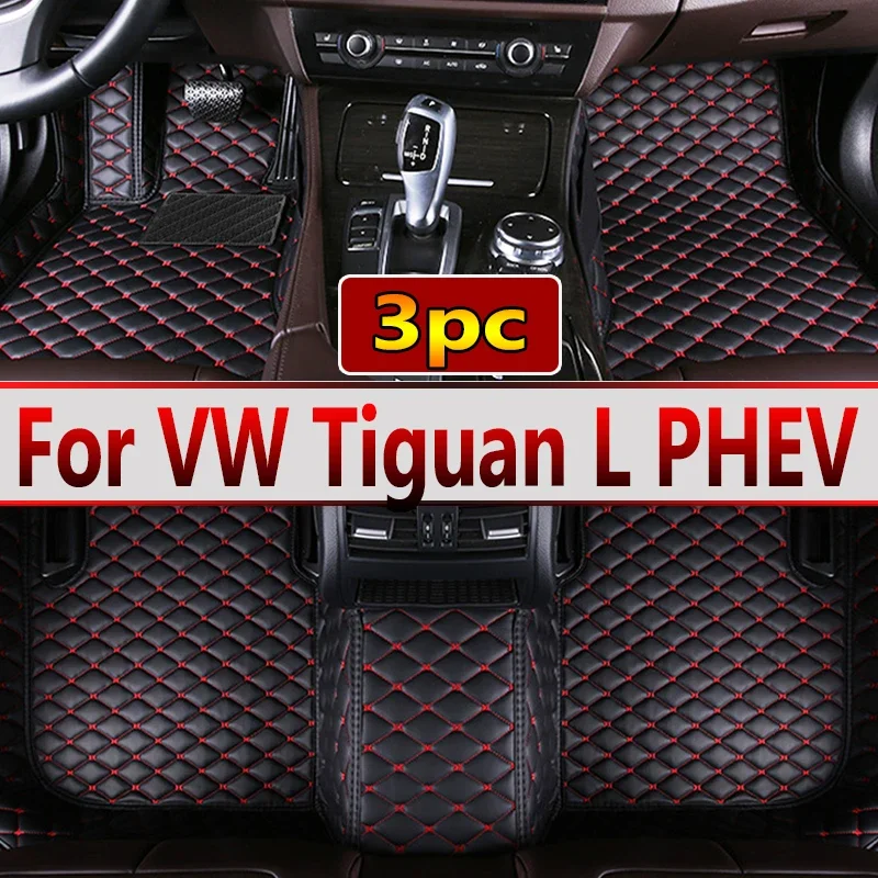 

Автомобильные коврики для VW Volkswagen Tiguan L PHEV 2019 2020 2021 2022, индивидуальные накладки на ножки, автомобильный коврик, аксессуары для интерьера