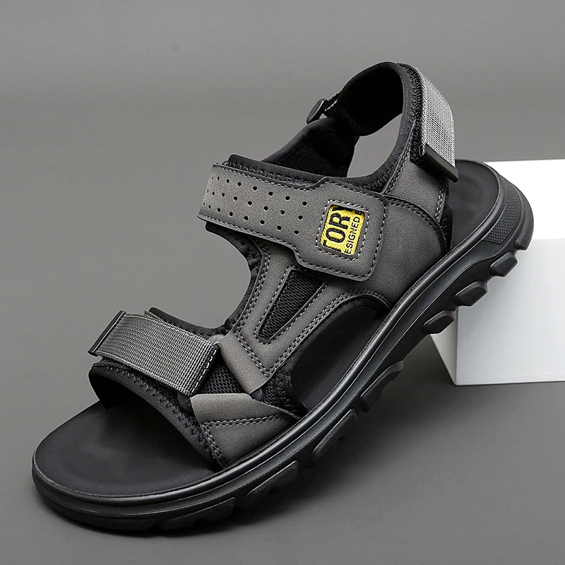 

Men Sandals Summer Cushion Beach Holiday Sandals Male Casual Sport Sandalias 2024 Outdoor Retro Comforty Light Sandals Men