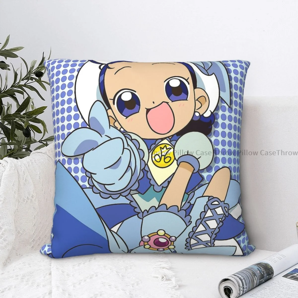 Mirabelle Hug Federa Magical Doremi Anime Zaino Cojines Soggiorno Fai Da Te Stampato Auto Federa Decorativa