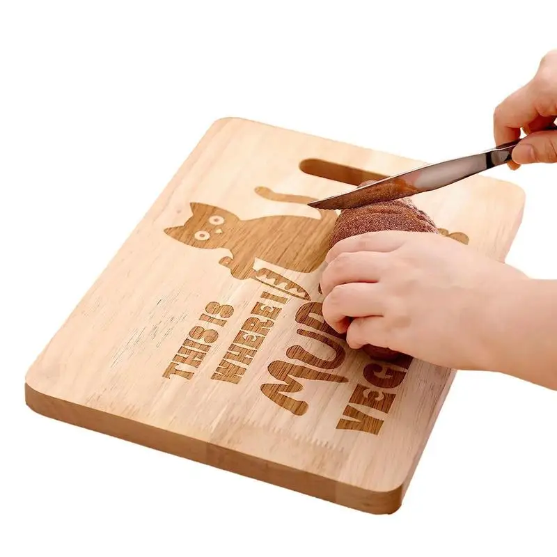 Small Cutting Board Wood with Handle Traditional Pallet 9.84”×3.94” Wooden  Cooking for Kitchen Home - AliExpress