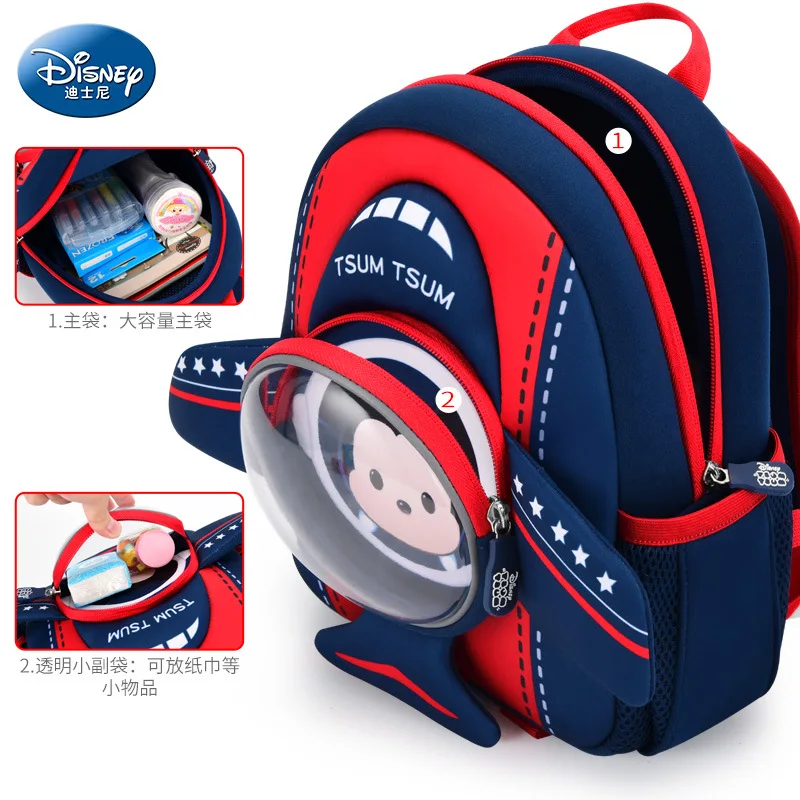 Disney Mickey Kindergarten Backpack For Boys Girls Student Shoulder Orthopedic Bag Kids Birthday Gifts Large Capacity Mochila