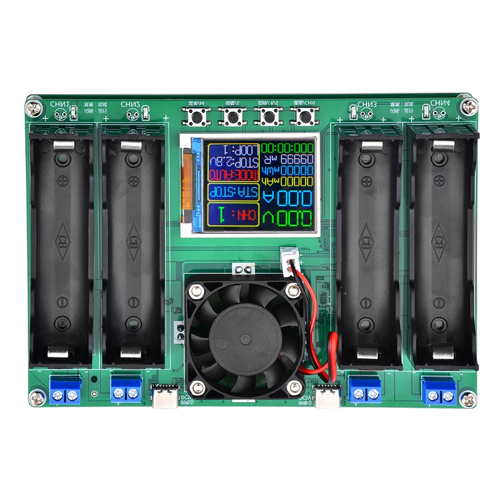 

4 channel 18650 battery capacity internal resistance detector automatic charge and discharge module internal resistance tester