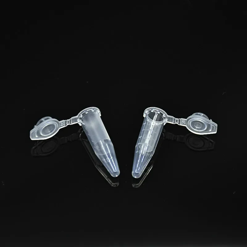 Microtubes Centrifuge Tube 0.5ml Laboratory Centrifugal PCR Tube Clear Lock Cover Clear Scale Bottom Tip Pack of 1000/PK