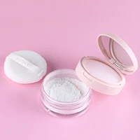Portable Loose Powder Box with Makeup Puff Plastic 20g Empty Loose Powder Pot With Mirror Travel Makeup Cosmetics Container 1