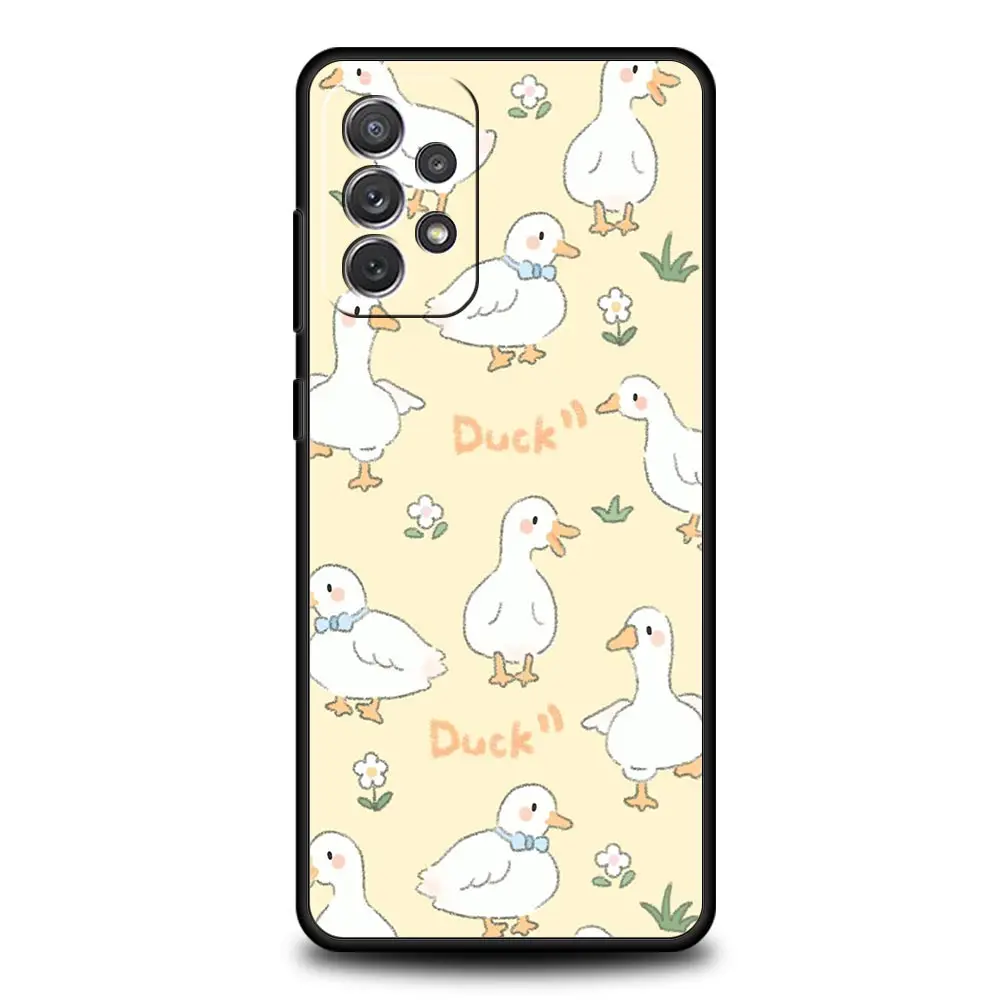 Whimsical Cartoon Duck Goose Phone Case Cover