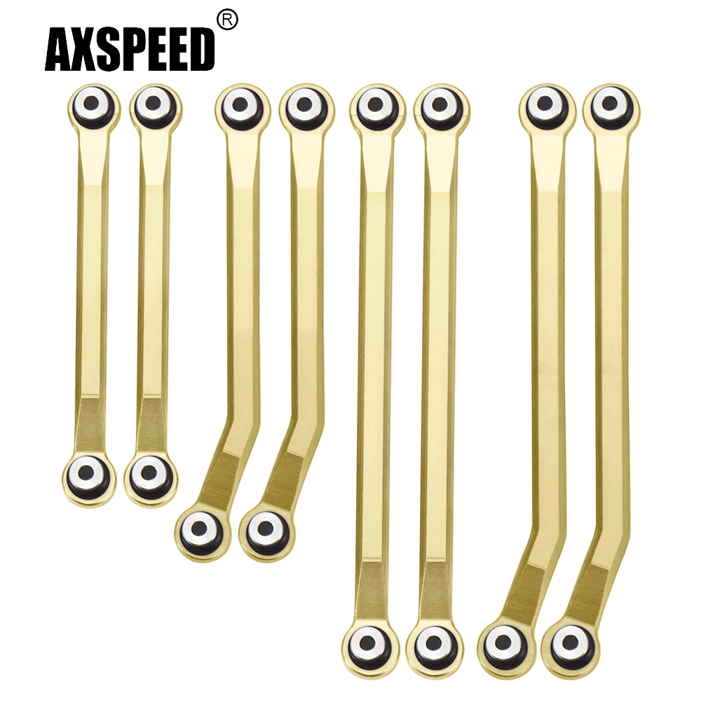 Axspeed Brass Contrappeso High Clearance Chassis Link Rods Set Per Il Trx-4M Bronco Defender 1/18 Rc Crawler Car Model