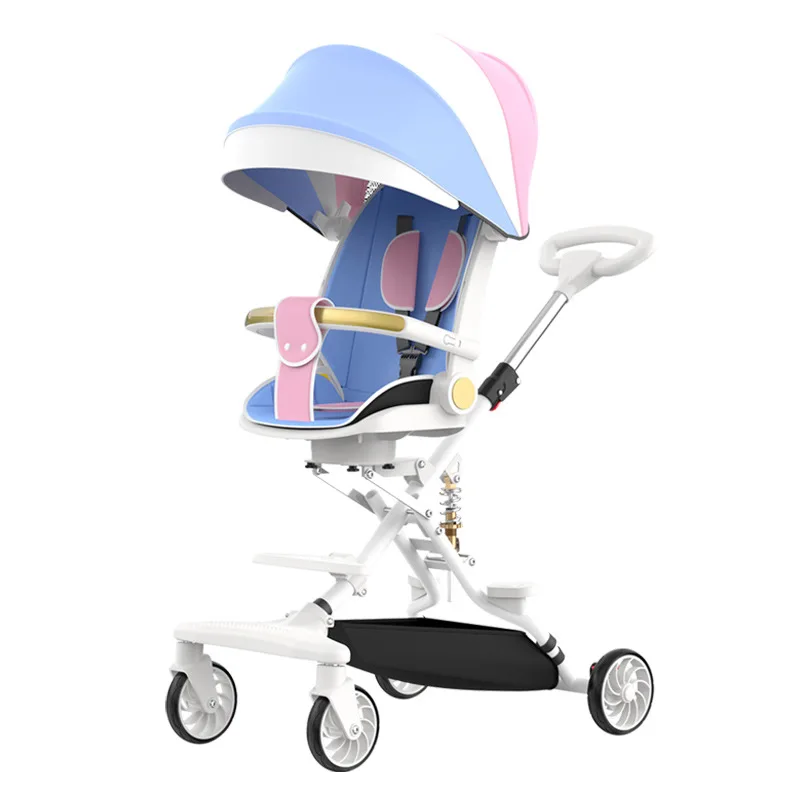 foldable-baby-stroller-portable-newborn-reclining-trolley-kids-travel-carriage-lightweight-stroller-children-four-wheel-cart