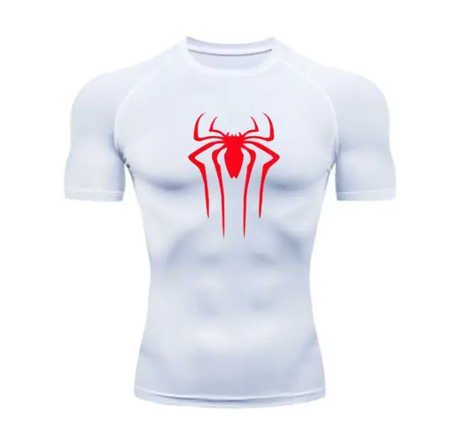 S92e74b9fbbcb4c6c9debb296dbefc456j New Compression Shirt Men Fitness Gym Super Hero Sport Running T-Shirt Rashgard Tops Tee Quick Dry Short Sleeve T-Shirt For Men