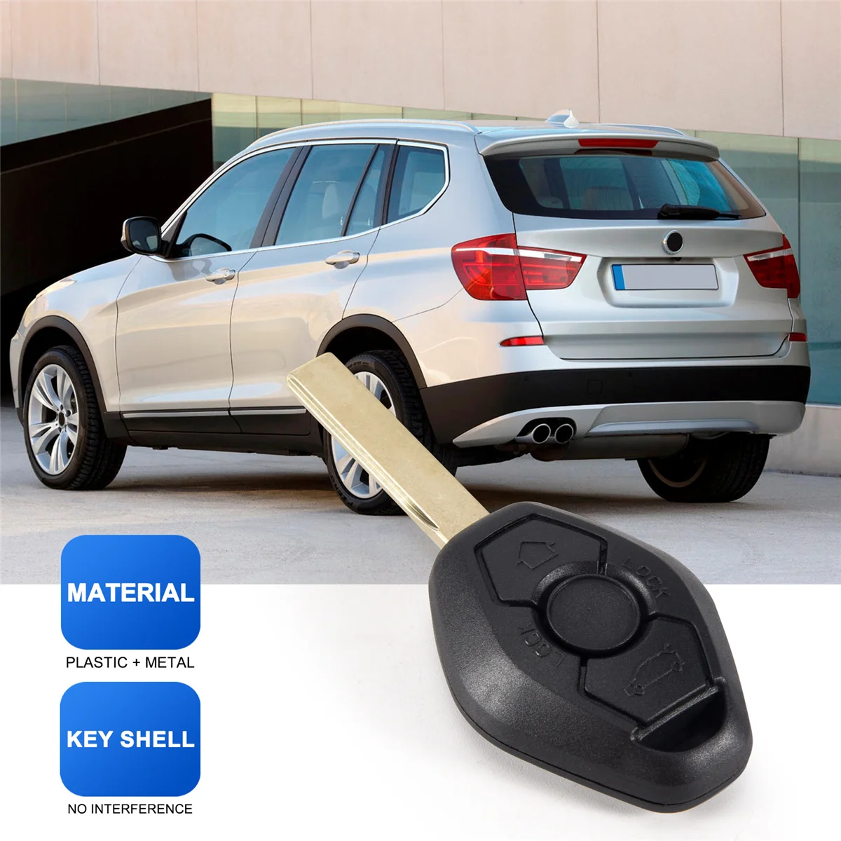 원격 키 쉘, BMW E81 E46 E39 E63 E38 E83 E53 E36 E85, 3 단추 315MHz