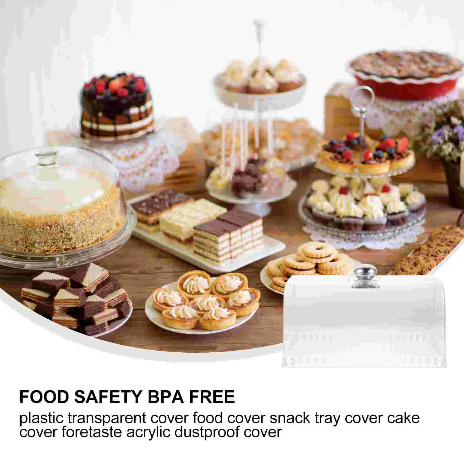 Microwave Plate Cover Cake Dome Cover with Handle Plastic Microwave  Splatter Guard Lid Dessert Cheese Cloche Dome Black