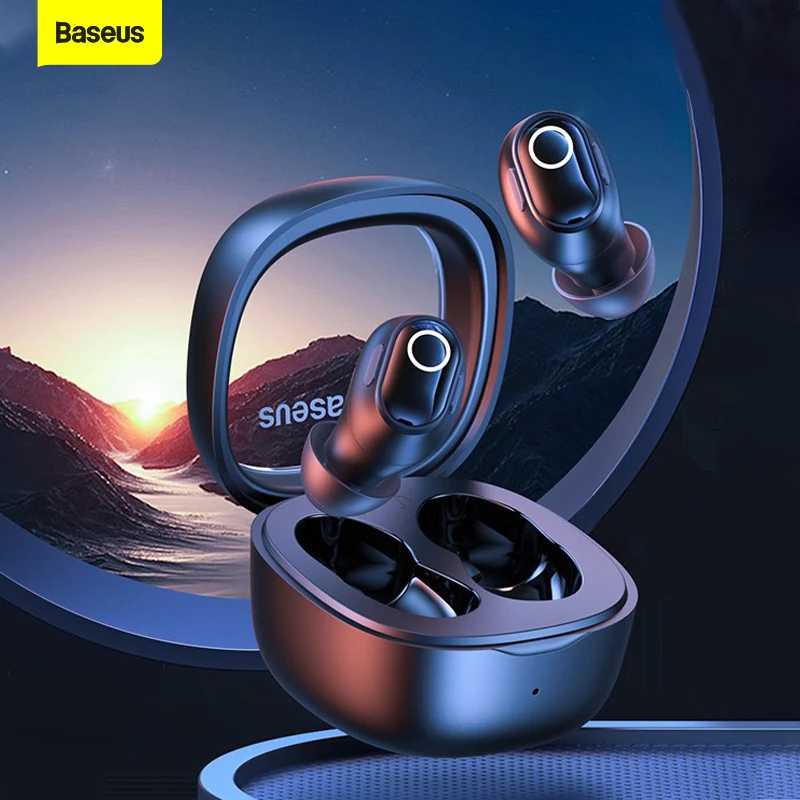 Promo BASEUS TRUE WIRELESS BLUETOOTH EARPHONE MINI EARBUDS HEADSET TWS WM02  - Putih - Kota Tangerang - Christcollections