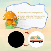 C9GB Reusable Potty Targets Color Changing Pee Targets Potty Training Stickers Toilet Targets Sticker for Kid Training Use 2