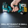 688N.m 8-Speed 1/4'' Brushless Electric Screwdriver Cordless Screwdriver Electric Drill Impact Driver Kit for Makita 18V Battery 4