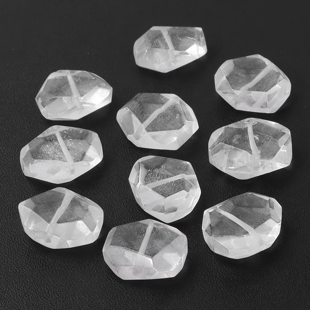 

5PCS Irregular Natural Stone Beads Faceted Quartz Crytsal Tiger Eye Bead for Jewelry Making Necklace DIY Charm Bracelet Wholeale