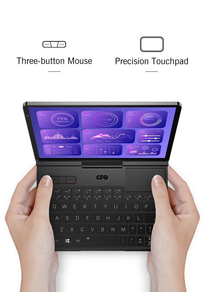 GPD pocket4 handheld mini laptop small portable operation and maintenance game office 8.8-inch touch screen