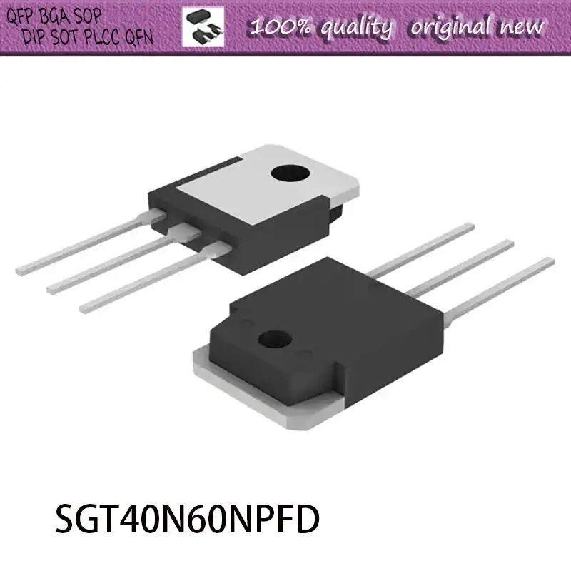 

New 5pcs/lot SGT40N60NPFD SGT40N60 40N60NPFD TO-3P