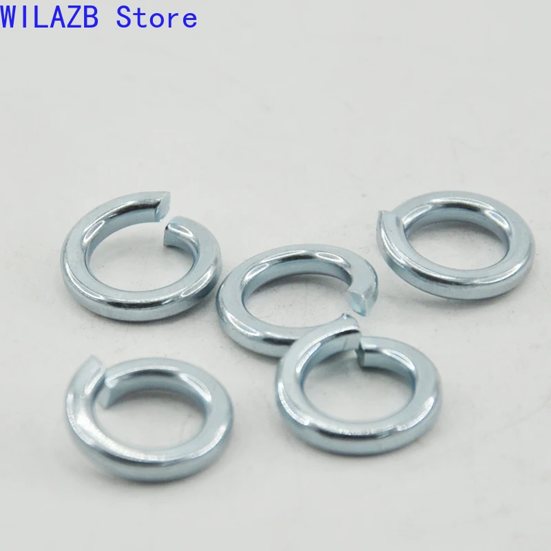 แหวนรองสปริงเหล็กกล้าคาร์บอน M2 M2.5 M3 M4 M5 M6 M8 M10 M12 M14 M16 M18 M20 M22 M24 M27 M30 GB93 8.8 แหวนรองยืดหยุ่น 1
