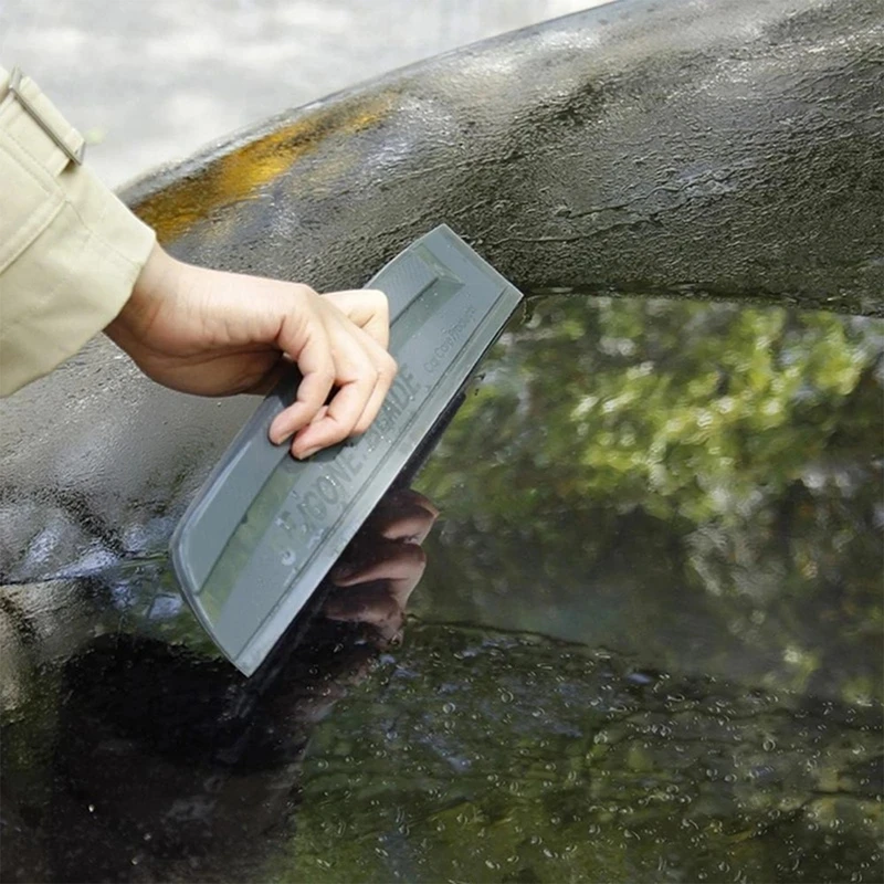 

Non-Scratch Flexible Soft Silicone Arcuate Handy Squeegee for Car Water Window Wiper Drying Blade Clean Scraping Film Scraper