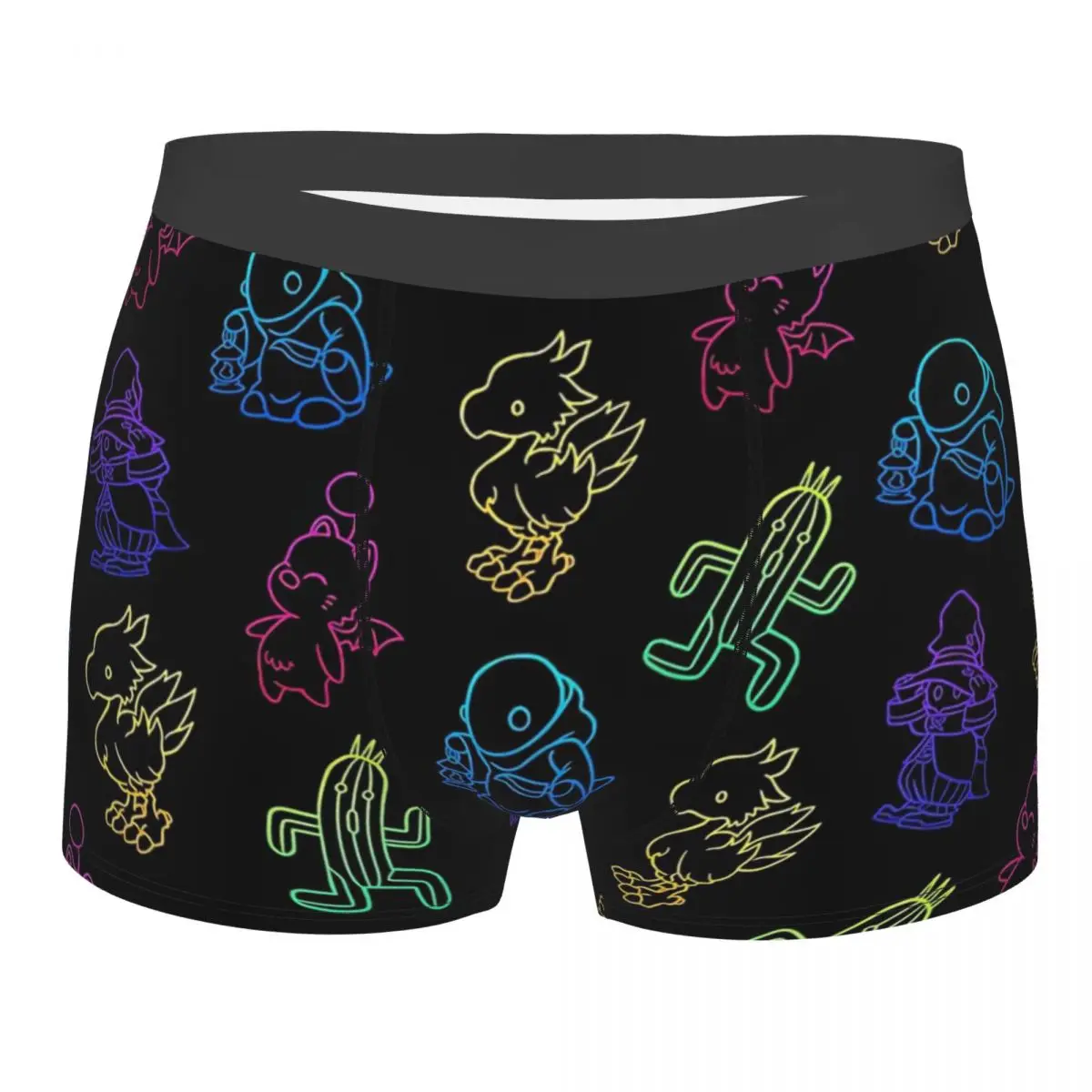 Final Fantasy Outlines Underpants Breathbale Panties Male Underwear Print Shorts Boxer Briefs world of final fantasy pc