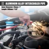 UXCELL Universal Straight 45 Degree Intercooler Pipe Air Intake Tube OD 25mm 63mm 76mm 127mm 300mm Length 6061 Aluminum Alloy 2