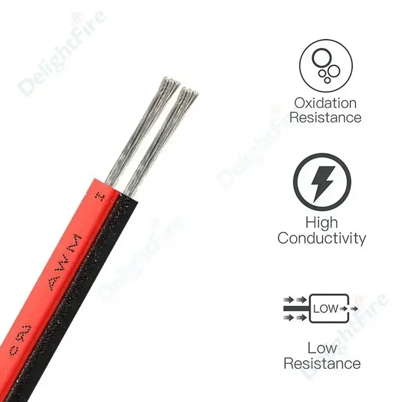 Premium Multigauge Transparent Copper Electrical Wire - 2 Pin Core, 5m to 20m Length, Suitable for LED and Power Applications