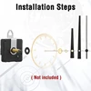 Y9RE Wood Clock Hands Mechanism with Hooks Clock Movement Replacement Kit for Clock 2
