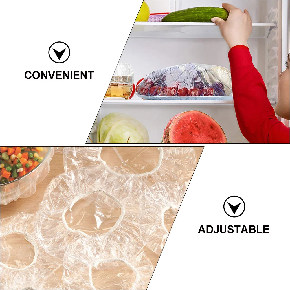 300Pcs Elastic Bowl Lids Disposable Refrigerator Food Cover Ultra-thin Fruit Preservation Covers images - 6