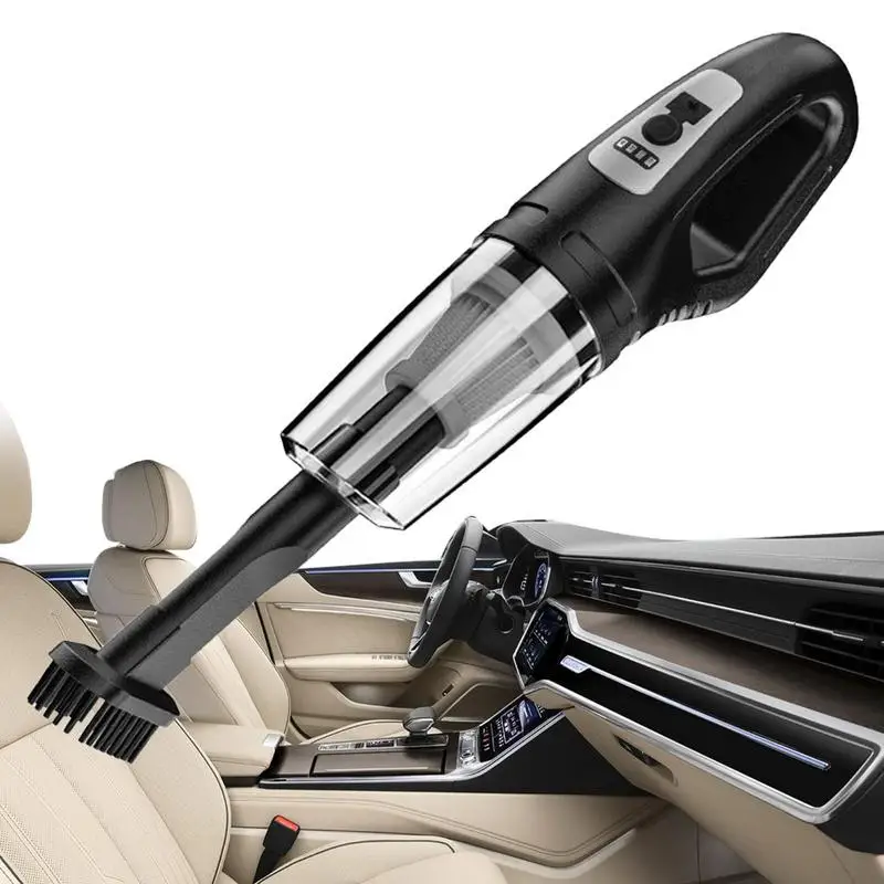 

Car Vacuum Cleaner 2-in-1 USB Charging Car Household Vacuum Cleaner Handheld Car Vacuum With 4Attachments Portable Cleaning Tool