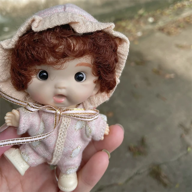 Mini BJD Dolls for Girls OB11 10cm Doll Clothes Cute Surprise Toys Kawaii Face Bjd Doll Full Set Toy for Kids Xmas Gifts Boneca 4