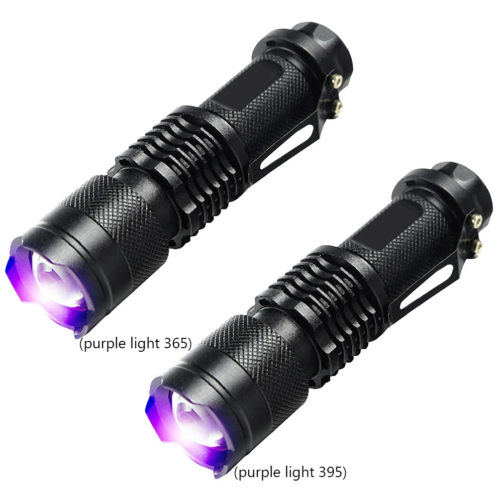 LED UV 손전등 배터리 구동 자외선 토치, 돈 확인 검사 램프, 애완 동물 소변 얼룩 감지기 도구