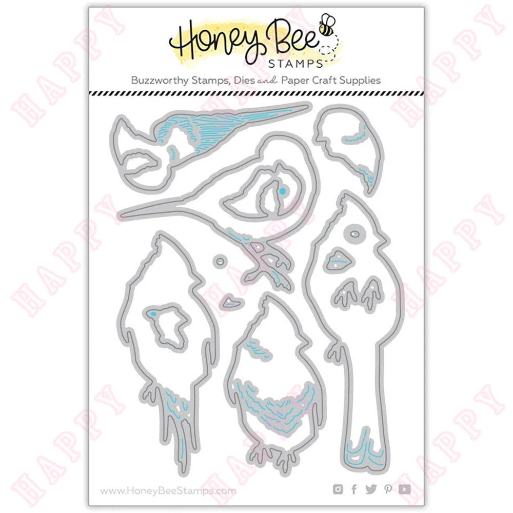 

Winter Birds Metal Cutting Dies For DIY Scrapbooking Envelope Diary Photo Album Paper Cards Decorative Craft Embossing Template