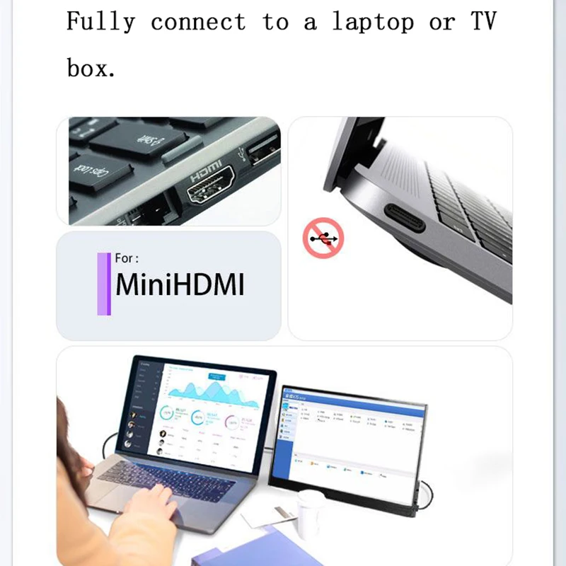 ̸ LCD HD ̹ , ޴ , PC HDMI ȣȯ , ps4 1920x1080p  ȭ ÷, 13.3 ġ