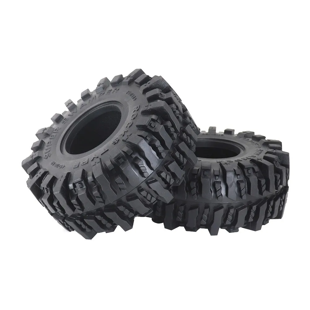 

4pcs 118mm 1.9" Rubber Rock Tyres Wheel Tires For 1:10 Rc Crawler Car Traxxas Trx4 Trx6 Axial Scx10 90046 Redcat Gen8 Yikong Rgt