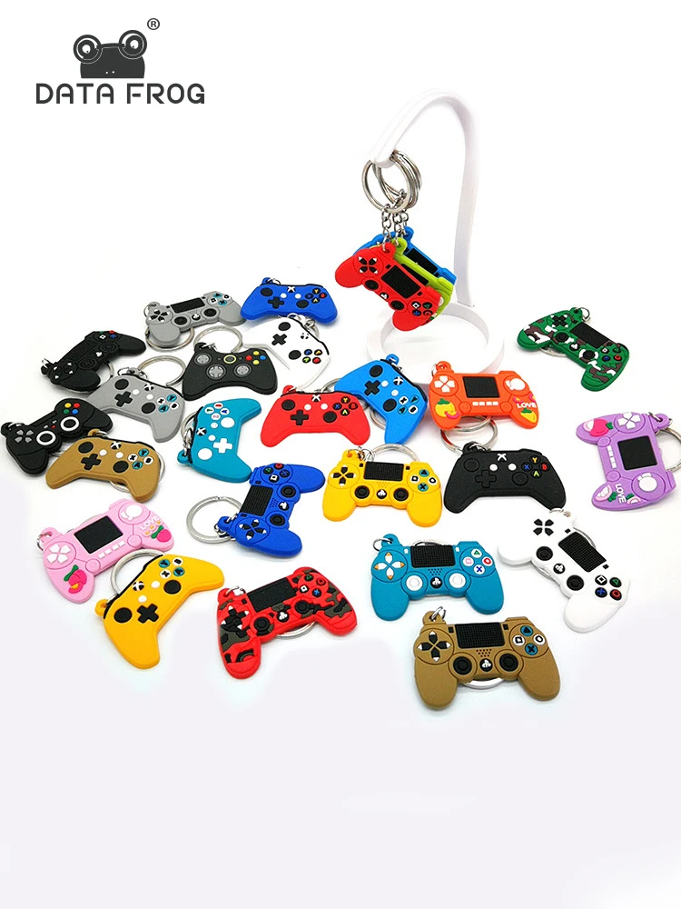 DATA FROG Game Controller Keychain For PS4 Style Creative Gamepad Model