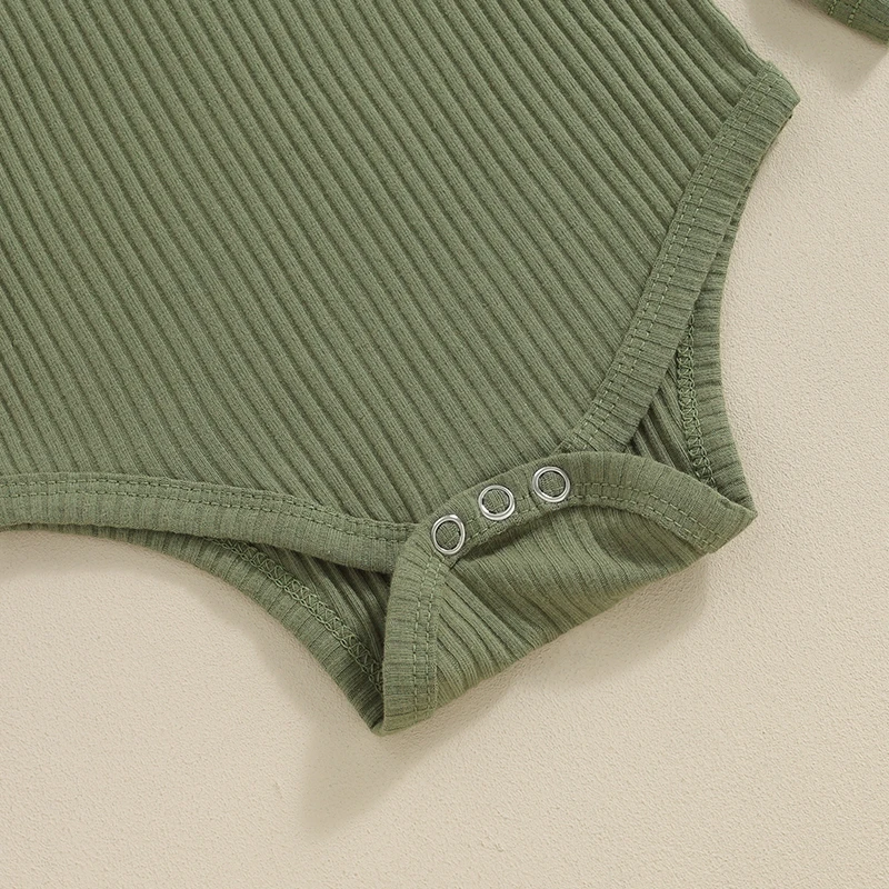 Newborn Infant Baby Girls Knit Ribbed Solid Romper Long Sleeve Button Warm Autumn Spring Toddler Clothes Jumpsuits 0-24M baby rompers,baby jumpsuit,cotton jumpsuit,baby clothing,cotton onesies